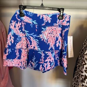 Lilly Pulitzer UPF 50+ Luxletic Fern Ruffle Skort- NWT